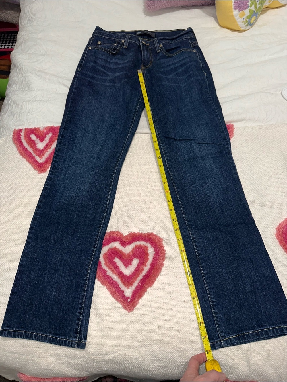 Levi's Indigo Denim Straight Jeans